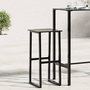 Voir la diapositive 1 : VIDAXL Tabourets de bar lot de 2 noir acier enduit de poudre