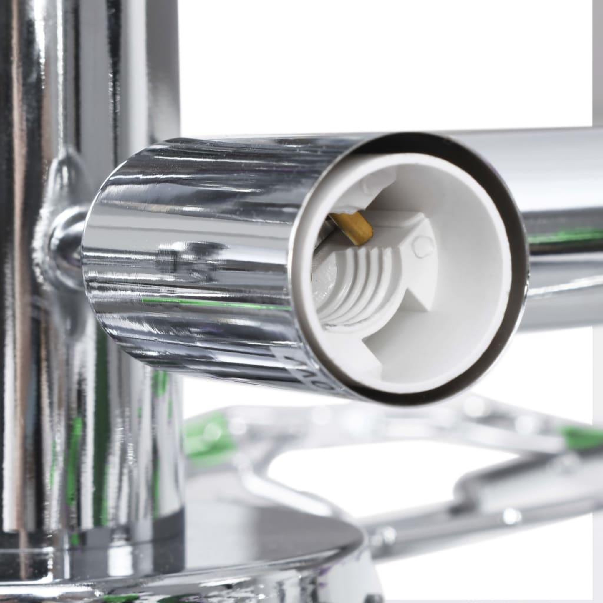 Voir la diapositive 5 : VIDAXL Plafonnier a bras en cristal acrylique 5 ampoules E14 Vert