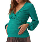 MAMALICIOUS T Shirt Manches  ongues de Grossesse  Femme Mamalicious Alhambra. Coloris disponibles : Vert