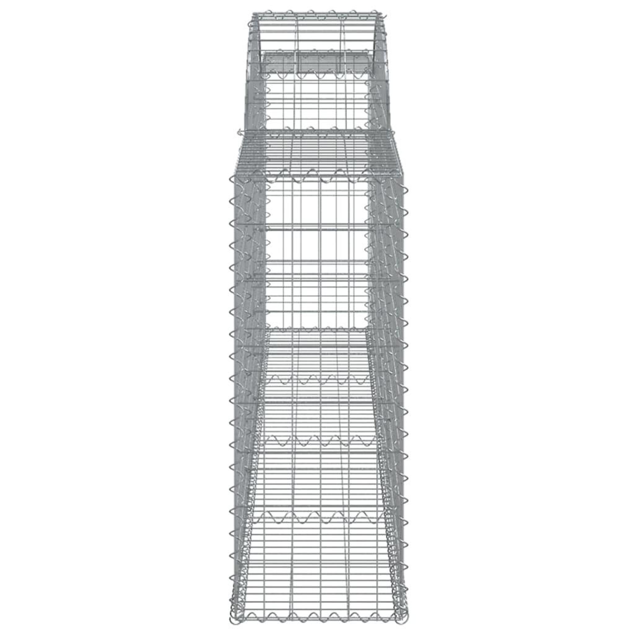Voir la diapositive 5 : VIDAXL Paniers a gabions arques 8 pcs 300x30x80/100 cm fer galvanise