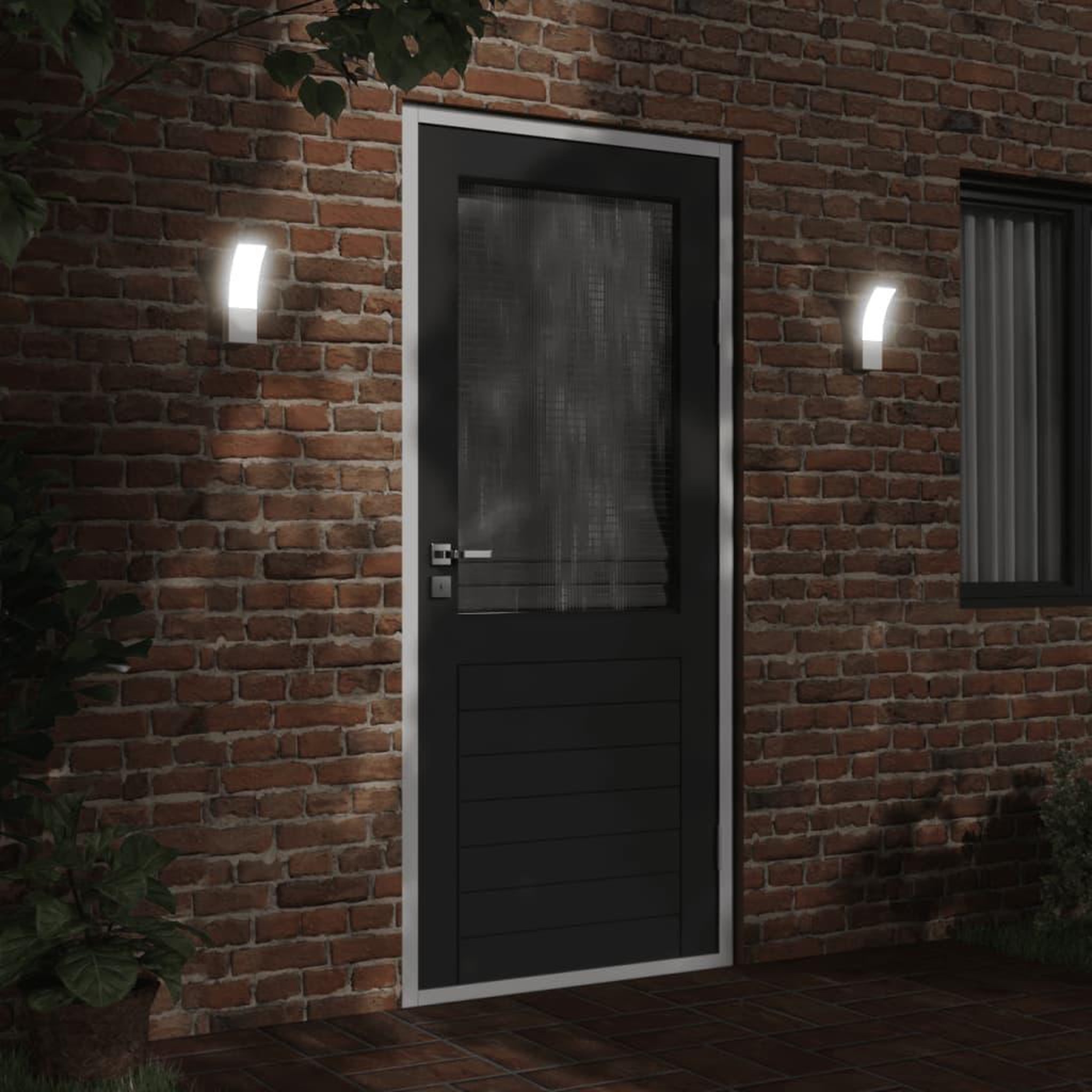 Voir la diapositive 3 : VIDAXL Applique murale LED d'exterieur aluminium moule sous pression
