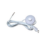 CENTRALE BRICO Cordon et interrupteur en plastique TIBELEC, 500 W blanc