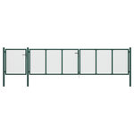 VIDAXL Portail de jardin Acier 500 x 100 cm Vert