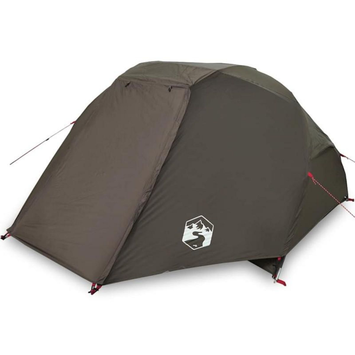 VIDAXL Tente de pêche 5 personnes marron imperméable