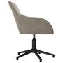 Voir la diapositive 4 : VIDAXL Chaise pivotante de bureau Gris clair Velours