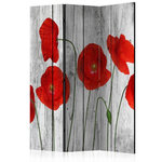 Paris Prix Paravent 3 Volets  Tale of Red Poppies  135x172cm