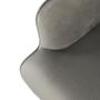 Voir la diapositive 6 : Paris Prix Fauteuil en Velours Côtelé  Giulia  96cm Gris