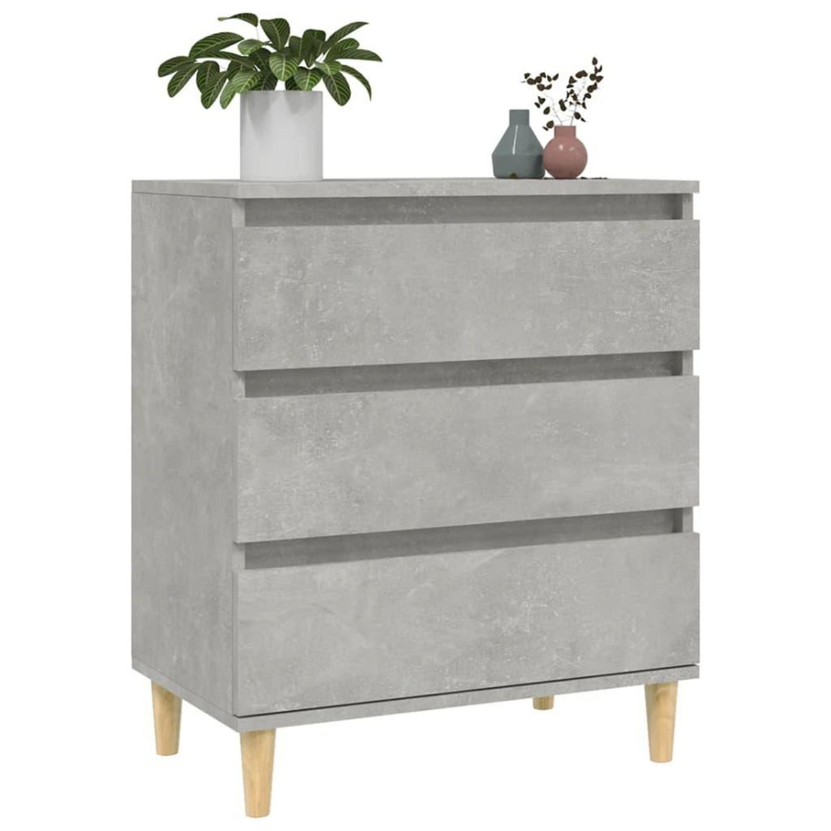 VIDAXL Buffet Gris beton 60x35x70 cm Bois d'ingenierie