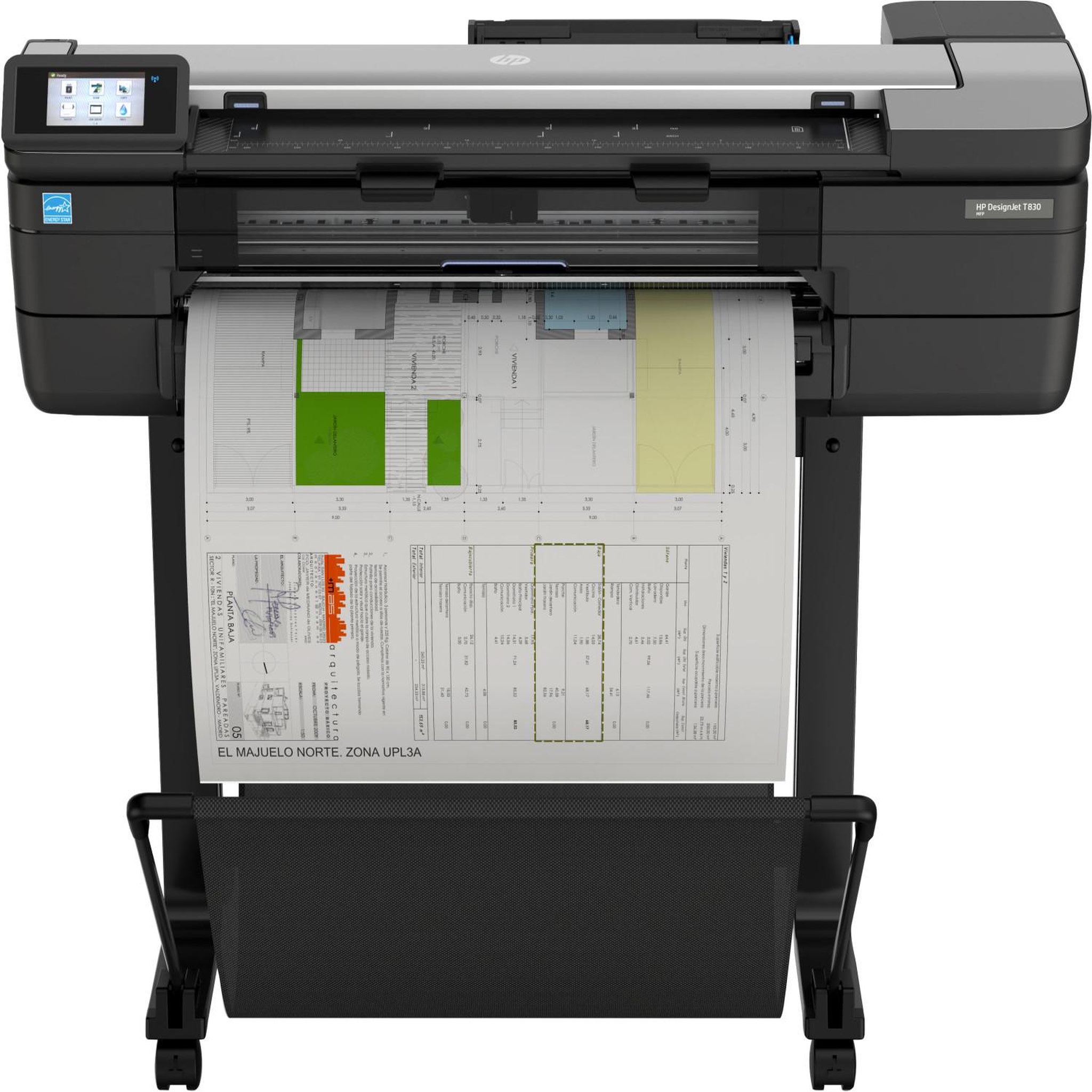 Voir la diapositive 2 : HP Hp designjet t830 24-in multifunction printer imprimante grand format wifi jet d'encre couleur 2400 x 1200 dpi 610 x 1897 mm ethernet/lan