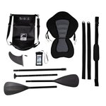 ADRENALIN Pack de 6 accessoires pour stand up paddle gonflable - Noir