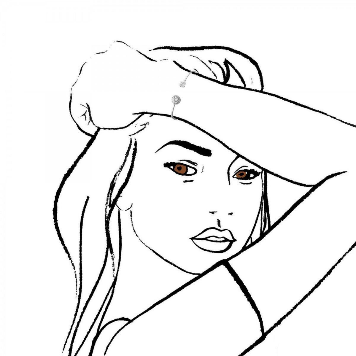 SC CRYSTAL Bracelet SC Crystal orné de Cristaux scintillants