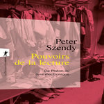 POUVOIRS DE LA LECTURE. DE PLATON AU LIVRE ELECTRONIQUE, Szendy Peter