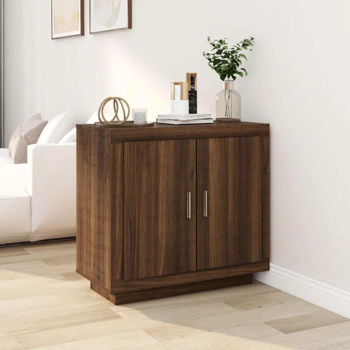 VIDAXL Buffet Chene marron 80x40x75 cm Bois d'ingenierie