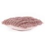 Voir la diapositive 2 : PRESENT TIME Coussin imitiation fourrure Jazz - Rose poudré
