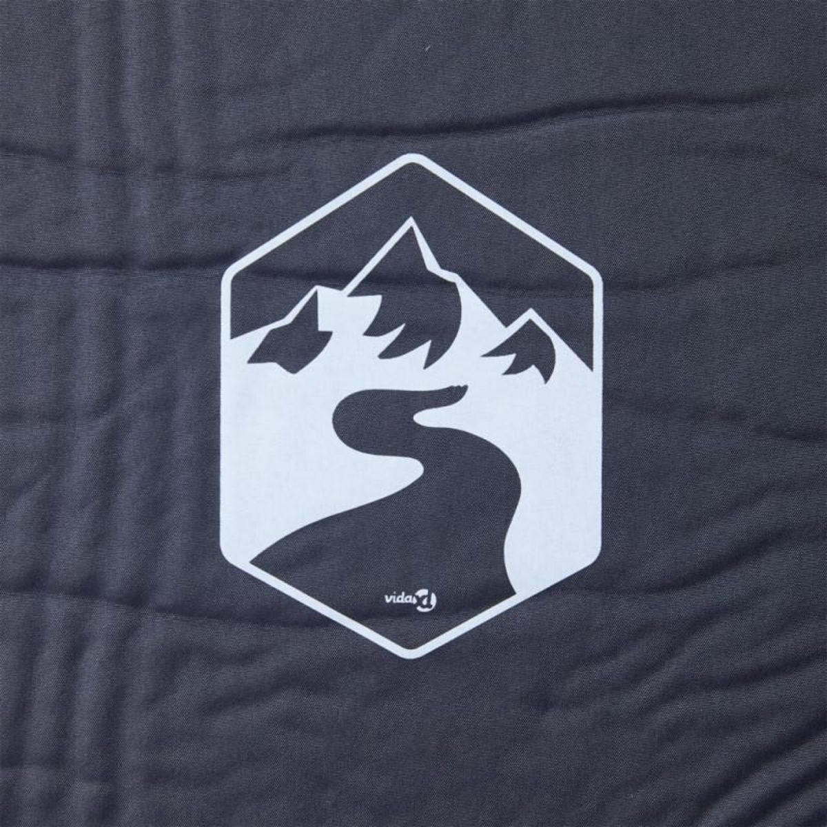 VIDAXL Matelas de camping autogonflant avec oreiller 1 personne gris