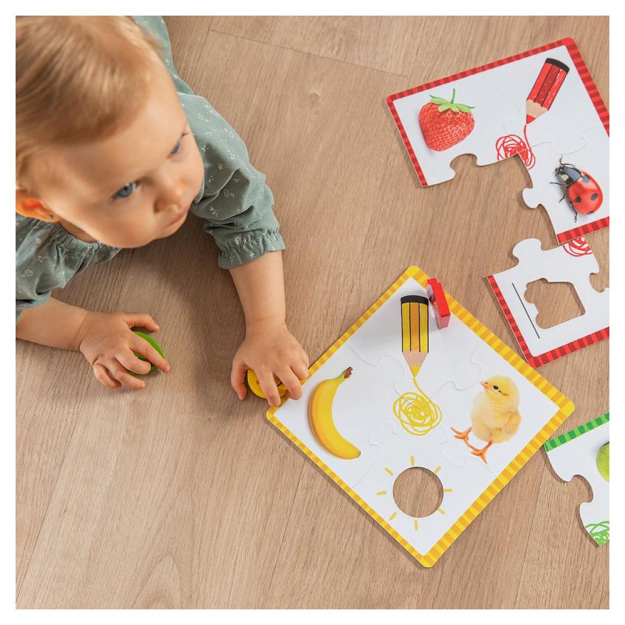 Voir la diapositive 5 : Goula 6 puzzles pour apprendre les couleurs