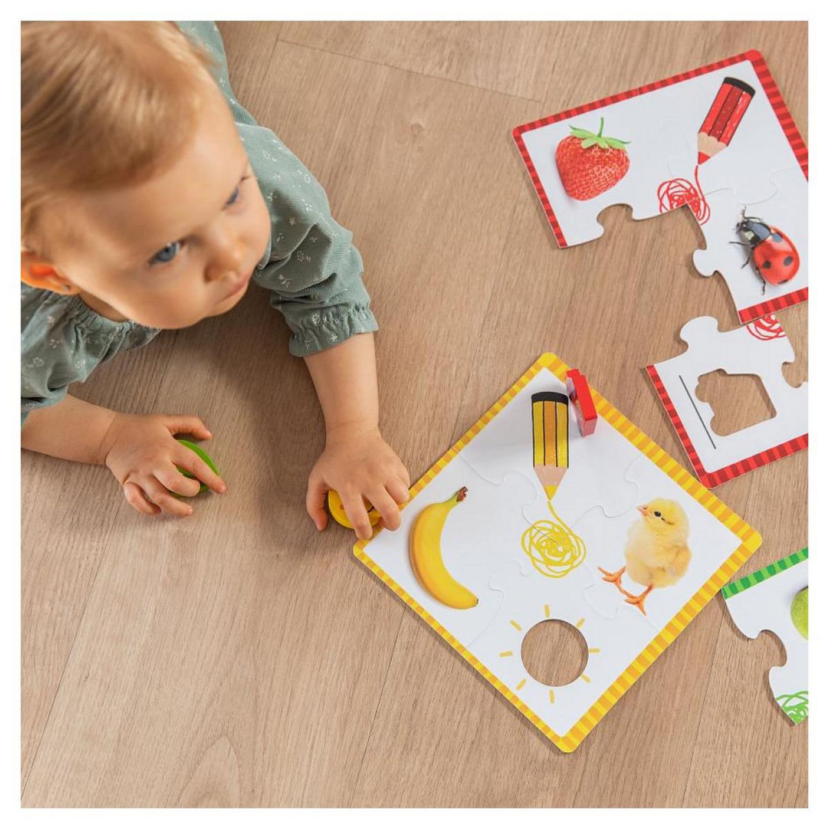 Goula 6 puzzles pour apprendre les couleurs