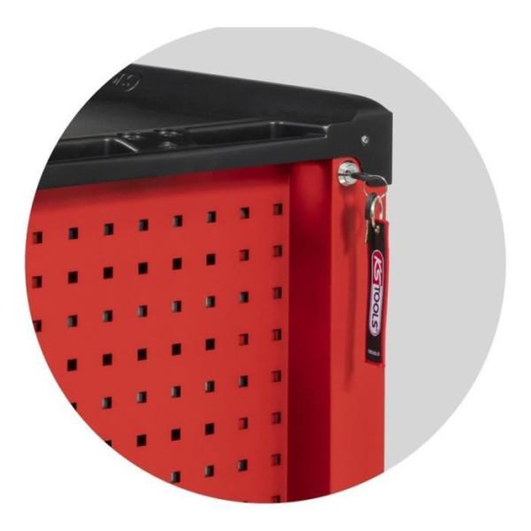 Voir la diapositive 5 : KS TOOLS Servante - vide - 6 tiroirs - ks tools - 855.0006 - rouge - charge max par tiroir 30 kg - servante d'atelier