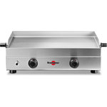 KRAMPOUZ Plancha gaz SAVEUR inox 2 brûleurs à poser, 64x34 cm