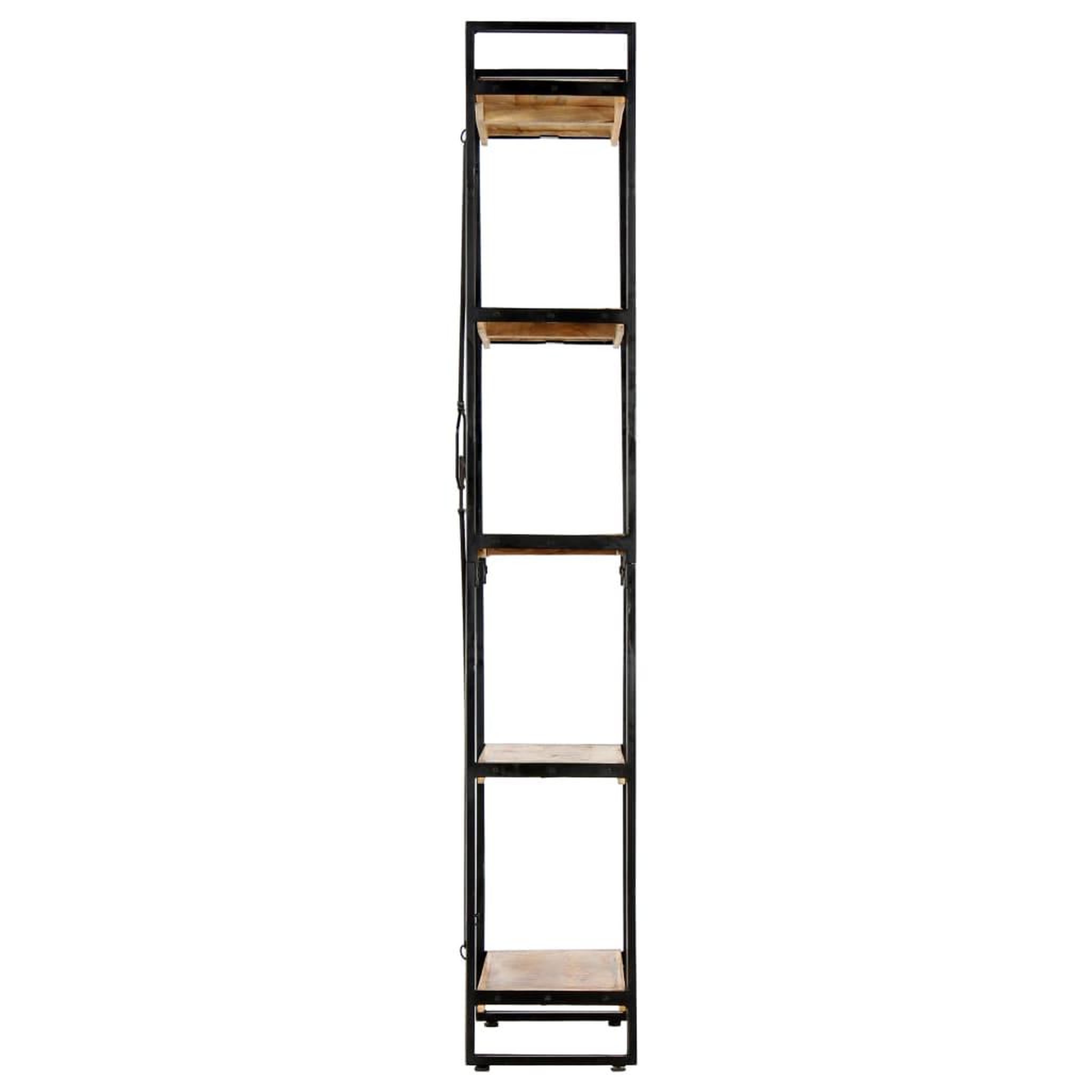Voir la diapositive 3 : VIDAXL Bibliotheque a 5 niveaux 60x30x180 cm Bois de manguier solide