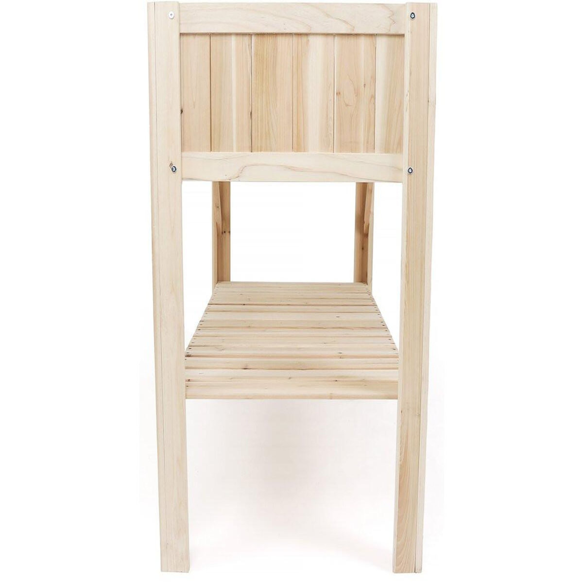 Habitat et Jardin Carré potager en bois sur pieds  Magnolia  - 115 x 57 x 90 cm - Beige
