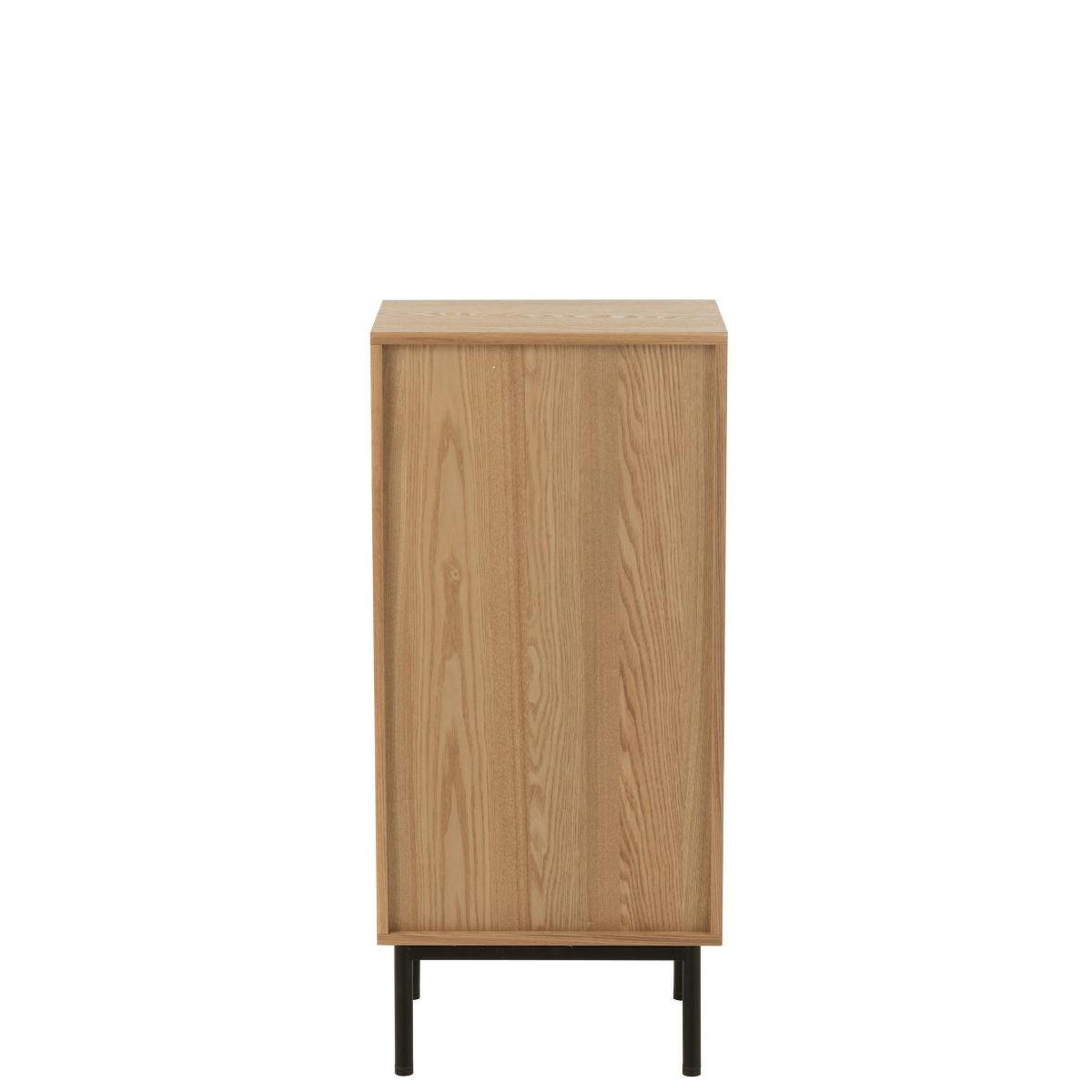 Voir la diapositive 4 : J-LINE Meuble de Rangement Cannage  Kory  100cm Naturel