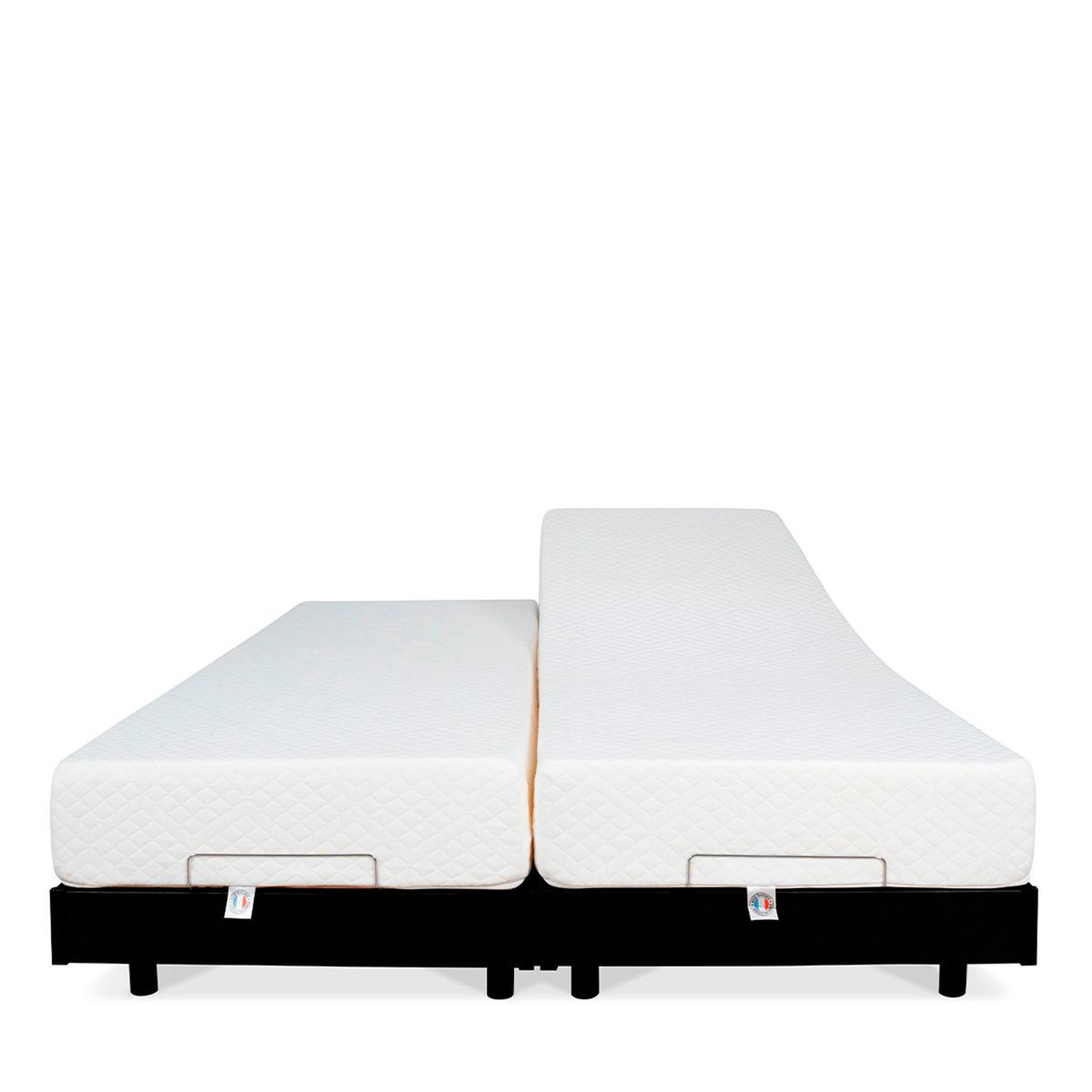 Voir la diapositive 1 : BELLECOUR Bellecour literie | ensemble duo flex | sommiers électriques + matelas mémoire de forme