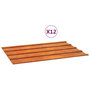 Voir la diapositive 2 : VIDAXL Panneaux de toiture 12 pcs rouille 60x44 cm Acier corten