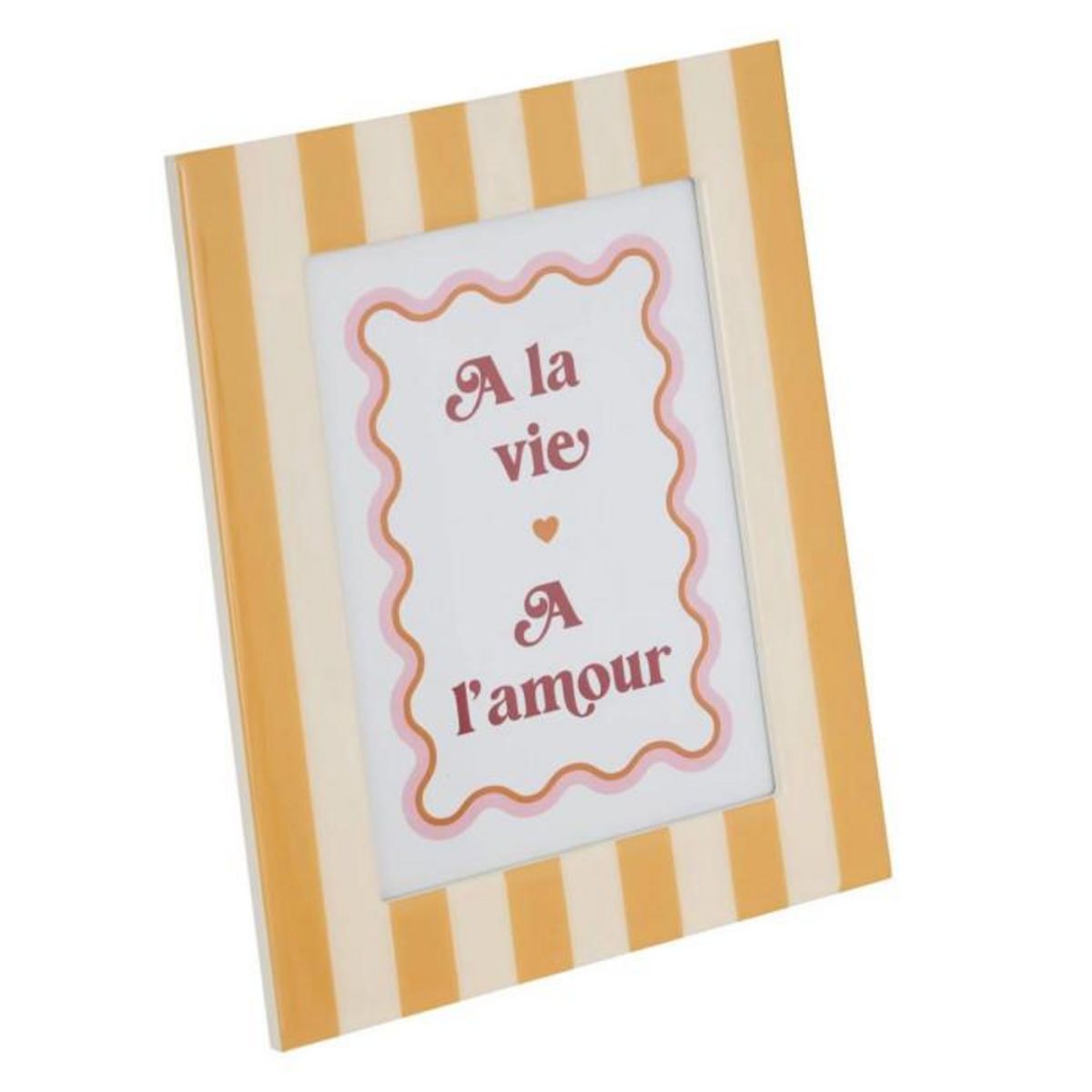 ATMOSPHERA Cadre Photo Déco  Chéri  13x18cm Jaune