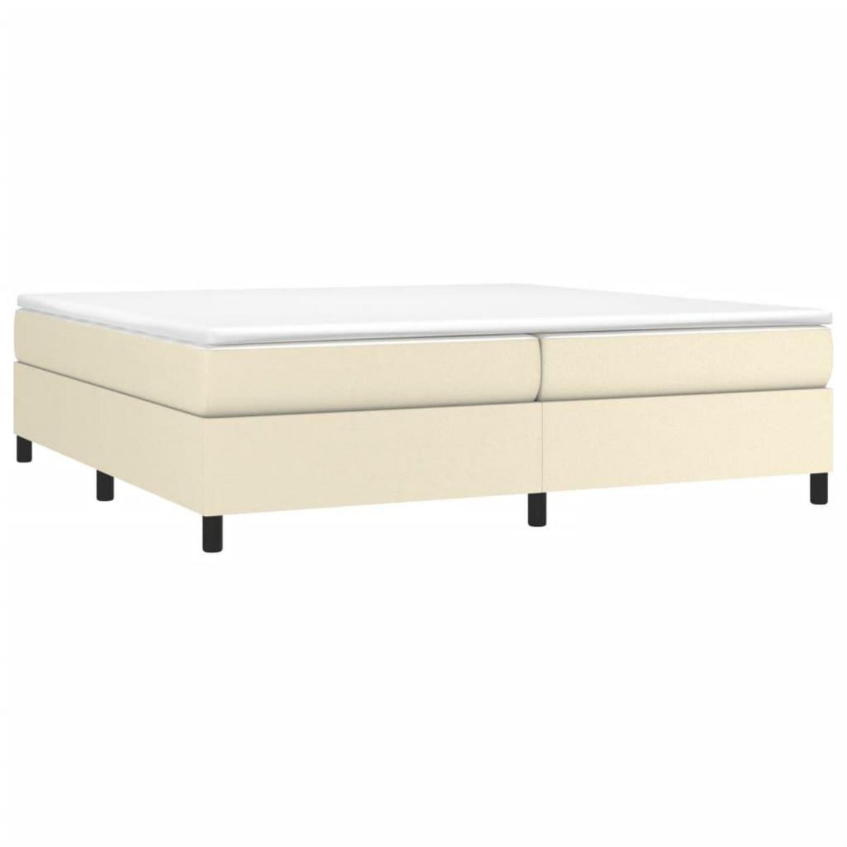 VIDAXL Cadre de lit sans matelas creme 200x200 cm similicuir