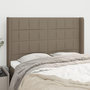 Voir la diapositive 1 : VIDAXL Tete de lit avec oreilles Taupe 147x16x118/128 cm Tissu
