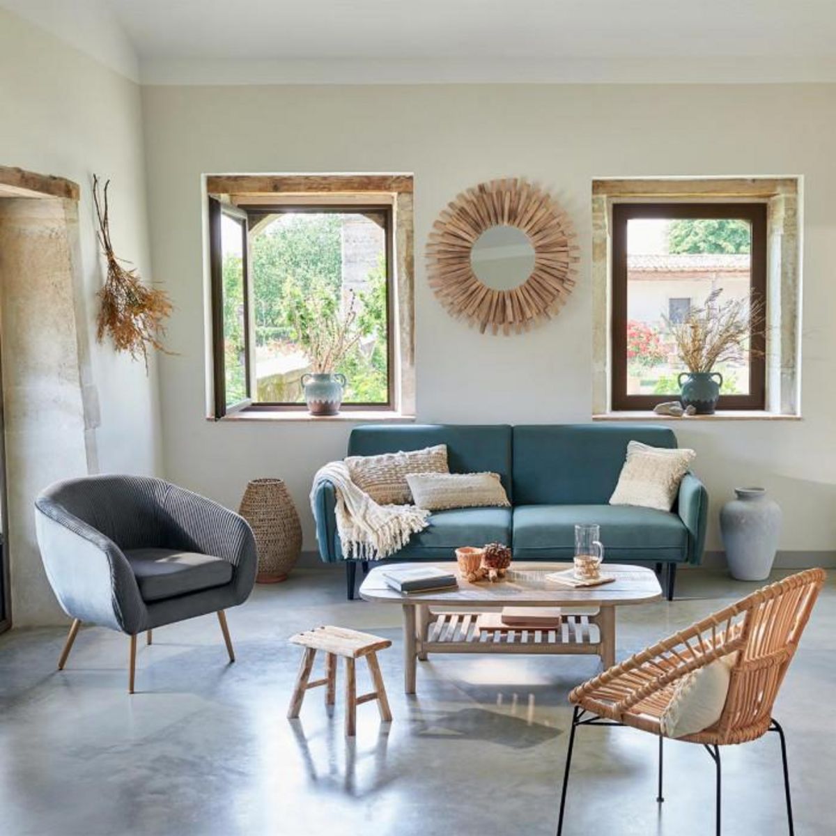 ATMOSPHERA Table Basse 1 Niveau Bois  Banila  120cm Naturel