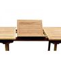 Voir la diapositive 3 : CONCEPT USINE Table de jardin rectangulaire 4 chaises 2 fauteuils en teck KAJANG