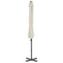 Voir la diapositive 3 : VIDAXL Parasol de jardin en porte-a-faux et poteau en aluminium sable