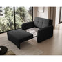 Voir la diapositive 4 : BEST MOBILIER Michelle - fauteuil convertible avec coffre en velours