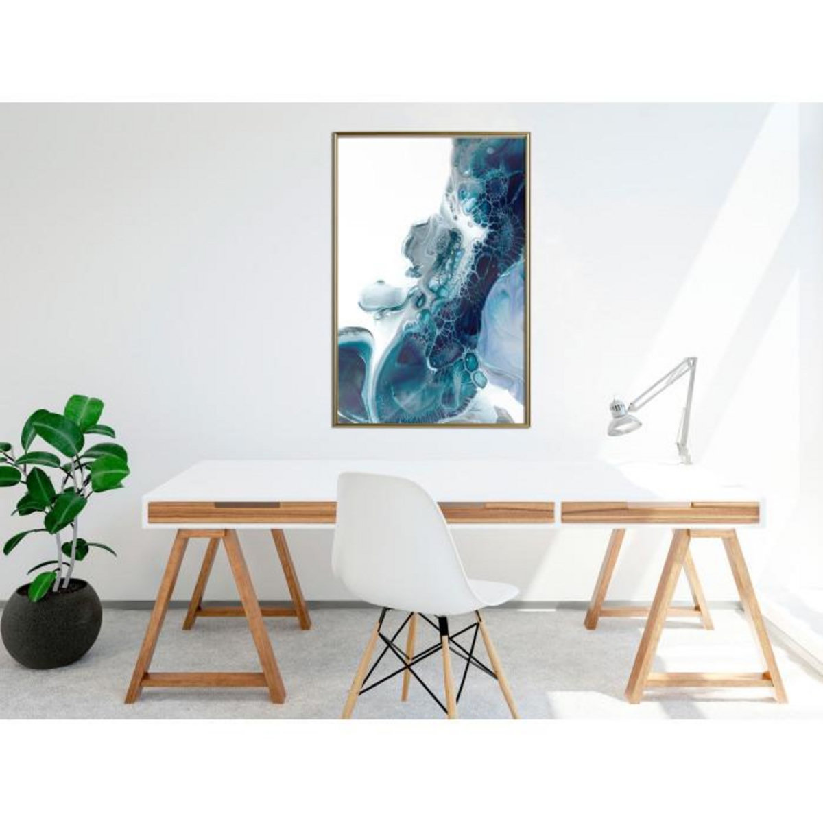 Paris Prix Affiche Murale Encadrée  Acrylic Pouring I