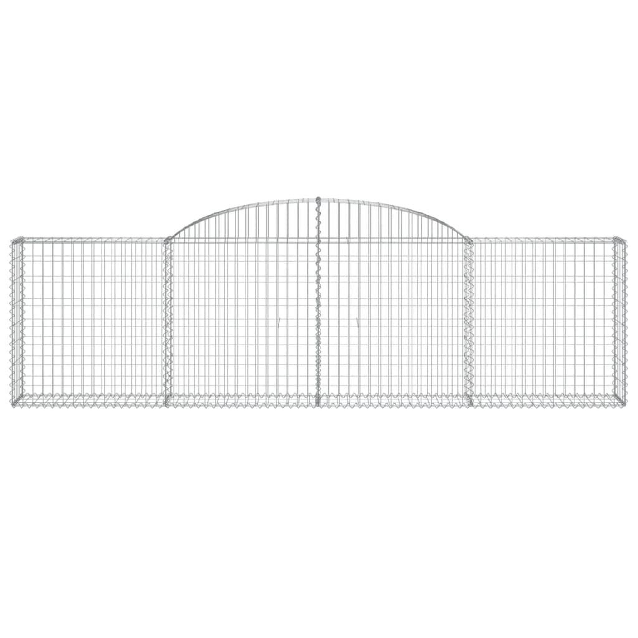 Voir la diapositive 4 : VIDAXL Paniers a gabions arques 13 pcs 300x30x80/100 cm fer galvanise
