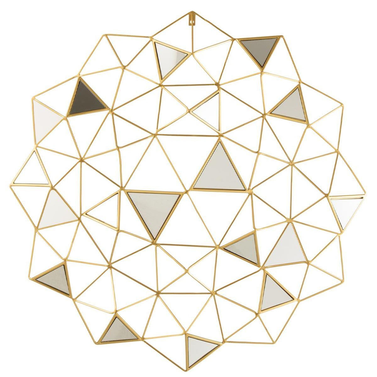 Paris Prix Décoration Murale  Triangles & Miroir  85cm Or