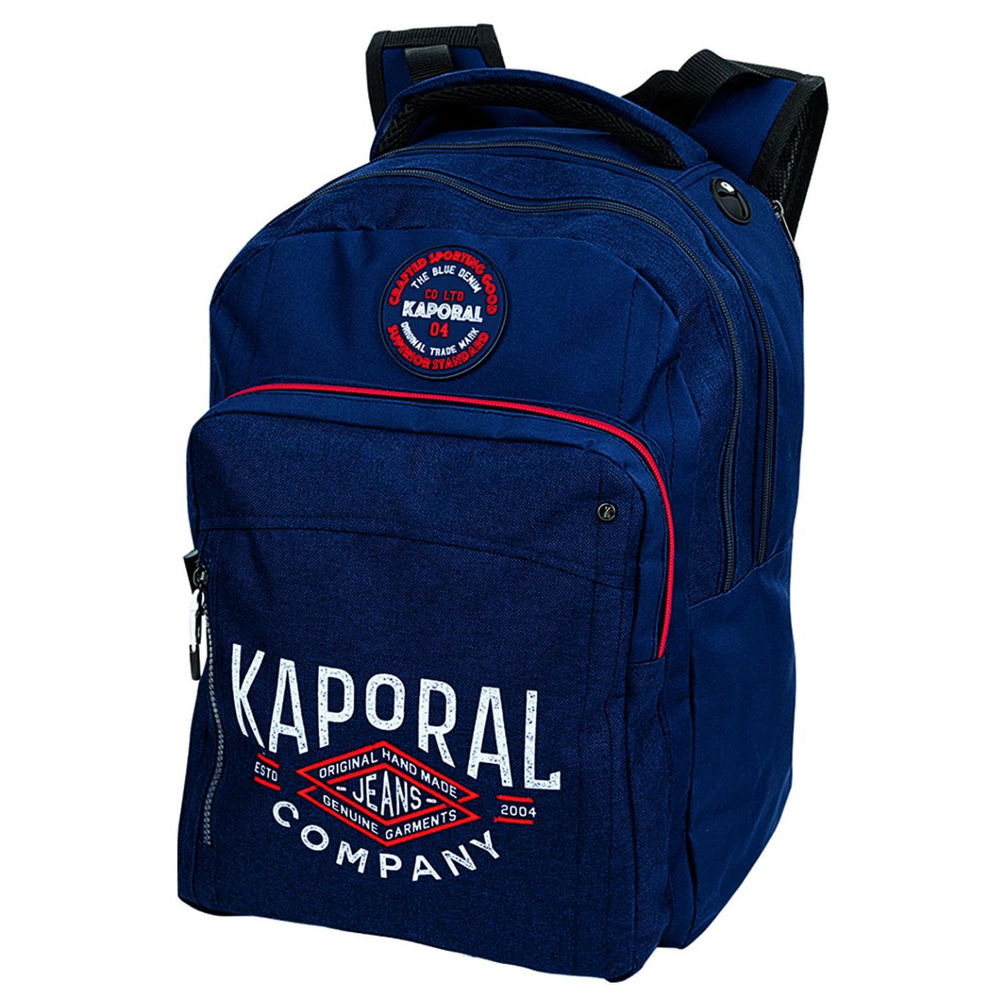Voir la diapositive 1 : KAPORAL Sac à dos 2 compartiments CM1/CM2 bleu
