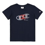 CHAMPION T Shirt  Garçon Champion Crewneck. Coloris disponibles : Bleu
