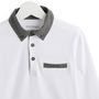 Voir la diapositive 2 : INEXTENSO Polo col chambray garçon