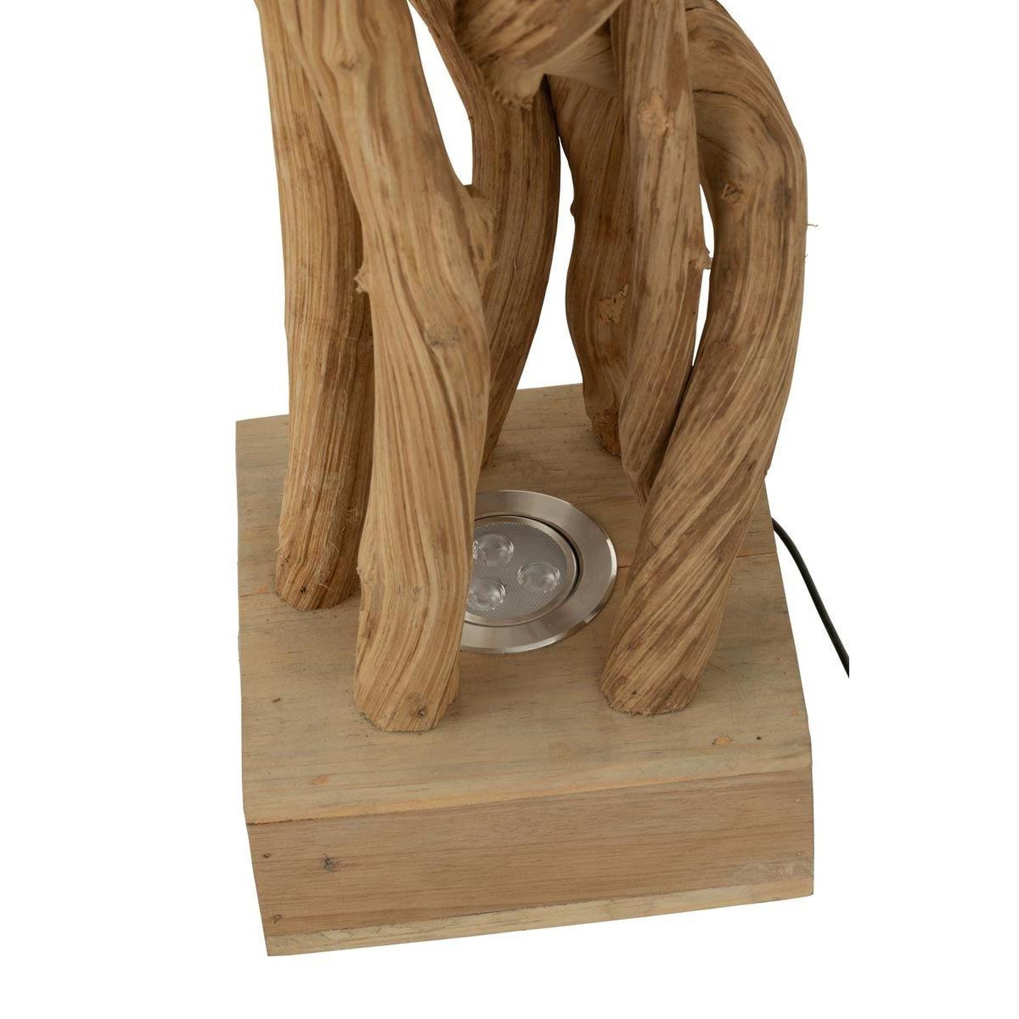 Voir la diapositive 5 : J-LINE Lampe de bureau  branches entrelacées  56cm naturel