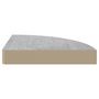 Voir la diapositive 5 : VIDAXL Etagere d'angle murale Gris beton 25x25x3,8 cm MDF