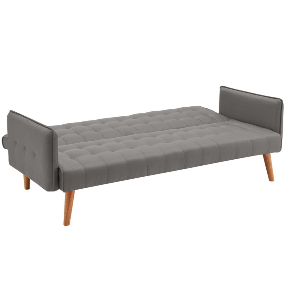 CONCEPT USINE Canapé convertible scandinave 3 places en tissu gris SVEG