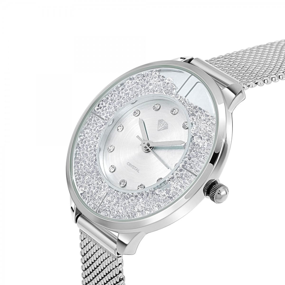 SC CRYSTAL Montre Elsa SC Crystal ornée de Cristaux scintillants