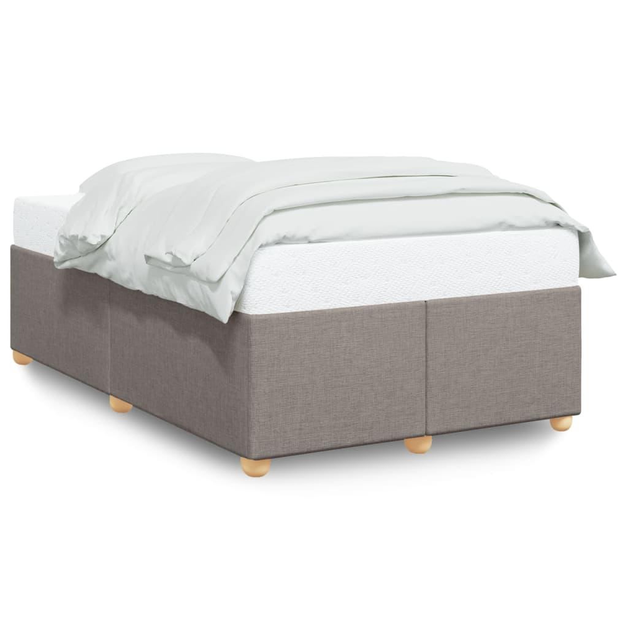 Voir la diapositive 2 : VIDAXL Cadre de lit sans matelas taupe 120x200 cm tissu