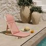 Voir la diapositive 2 : Rendez vous déco Chaise de plage terracotta pliable en tissage synthétique - Favignana