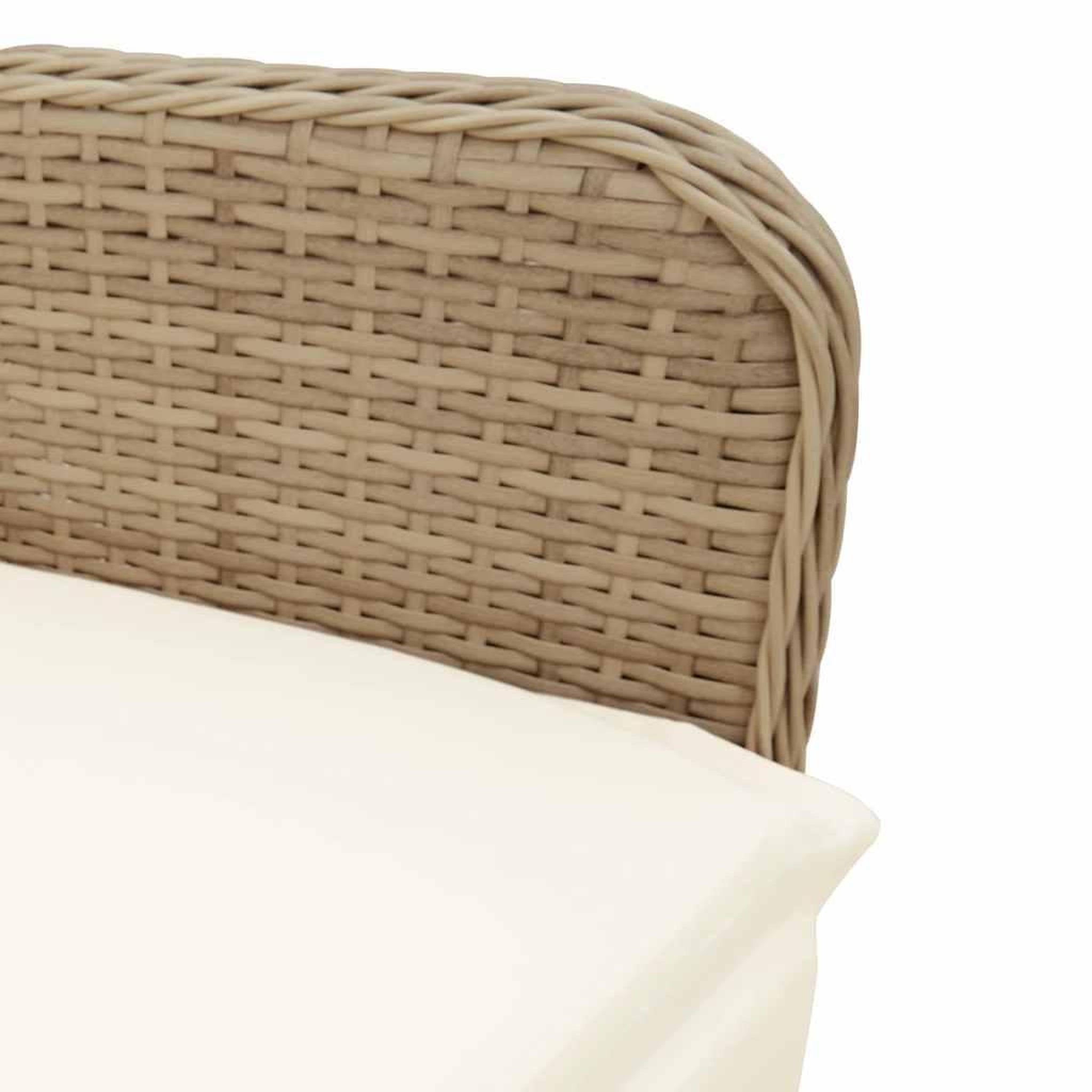 Voir la diapositive 5 : VIDAXL Ensemble de bistro de jardin 7 pcs coussins marron poly rotin