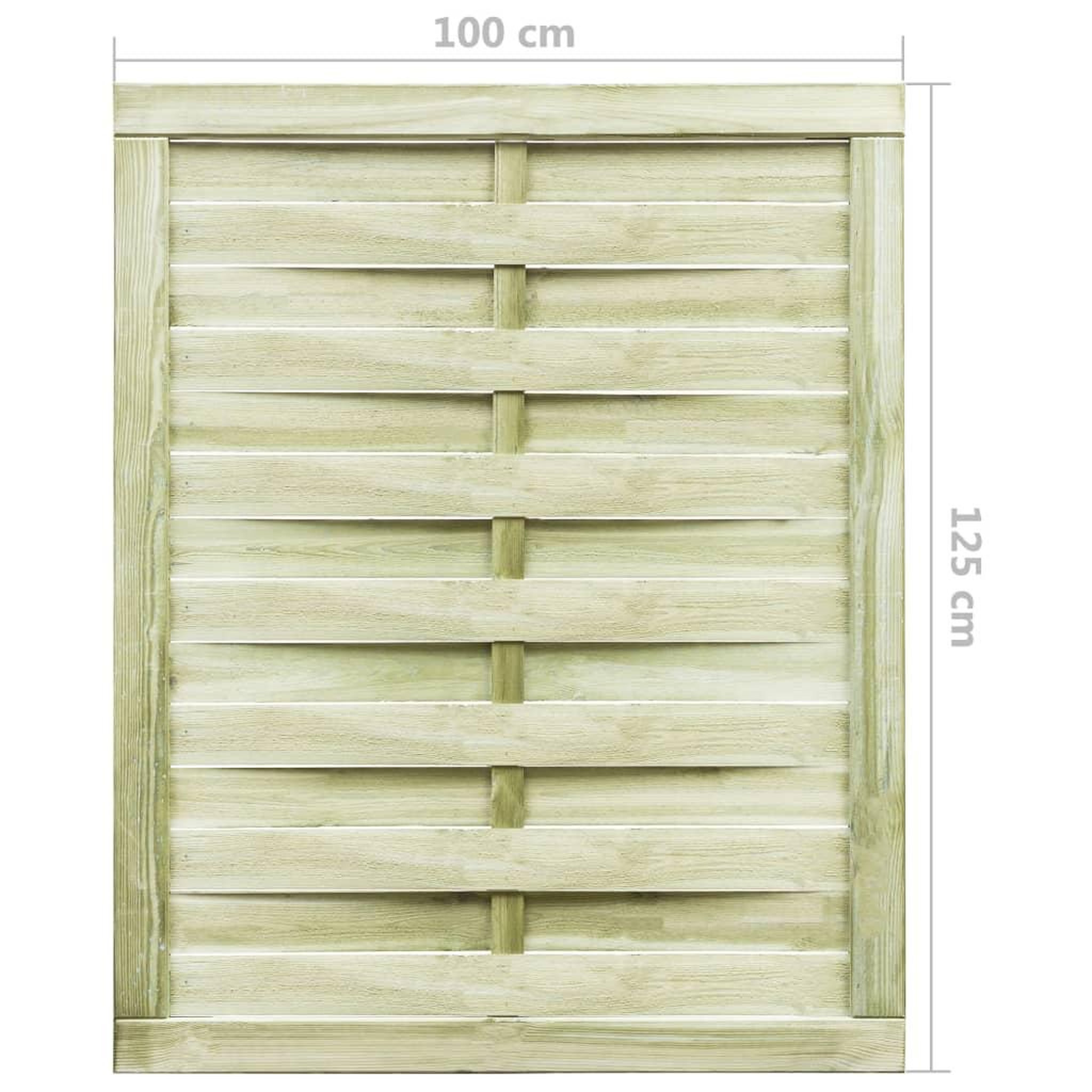 Voir la diapositive 5 : VIDAXL Portillon Bois de pin impregne 100x125 cm Vert