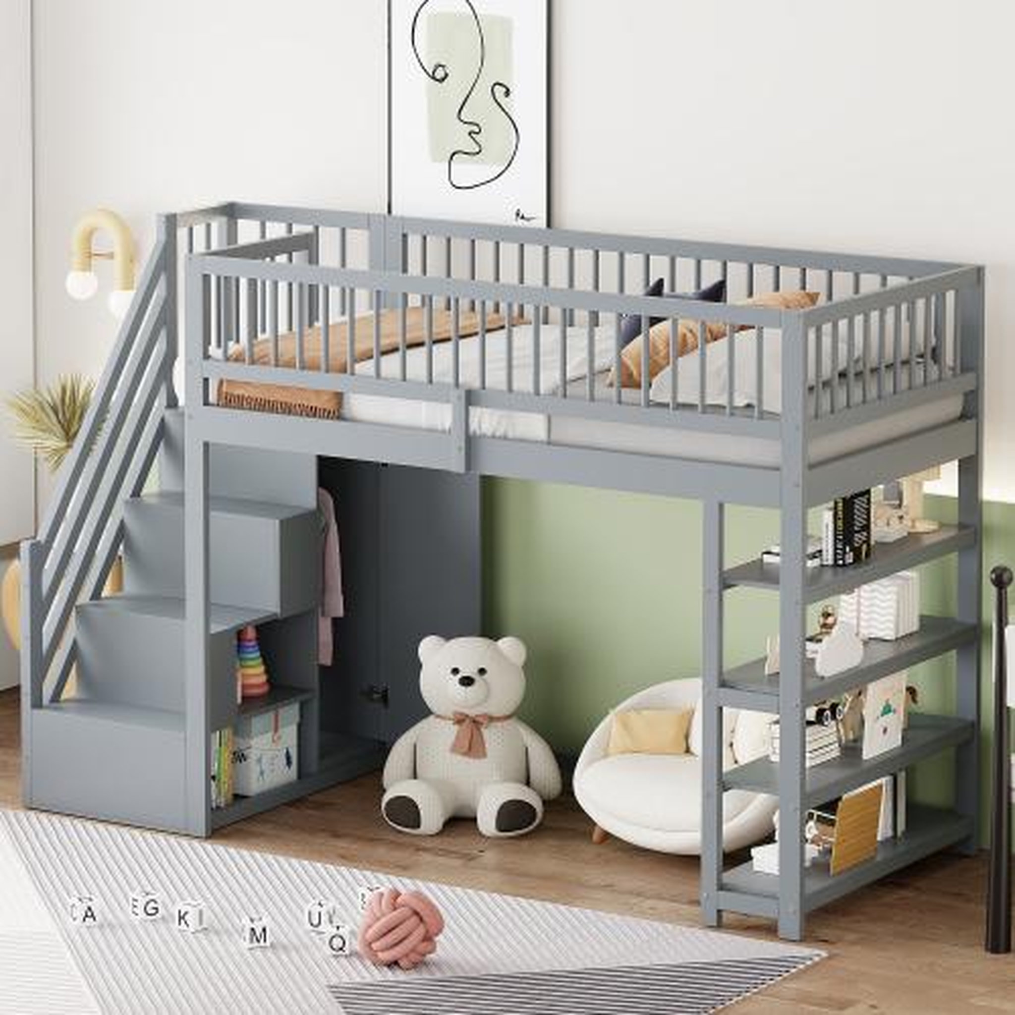 Voir la diapositive 5 : MERAX Lit mezzanine enfant